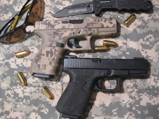 Std Glock vs camo Glock