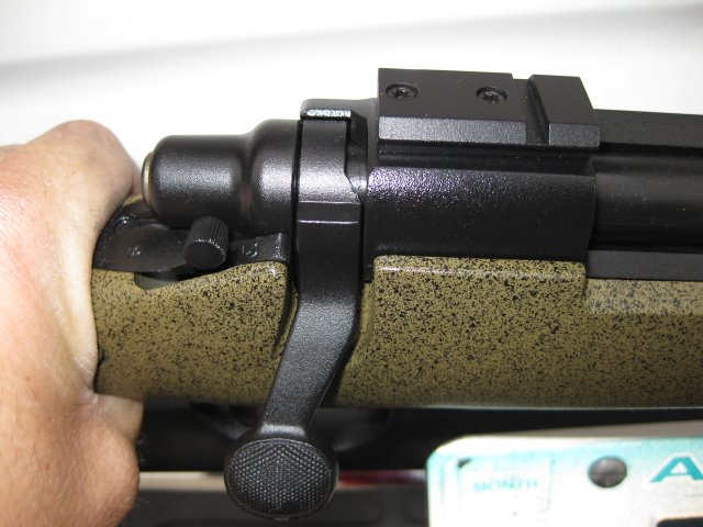 Winchester 700 rifle after coating