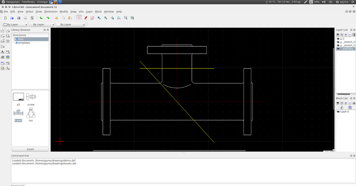 librecad library architecture