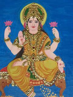 رسومات هنديه ولا اجمل Goddess+Lakshmi+-+Tanjore+painting