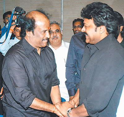 Chiranjeevi with Rajini (old pic) 2011-June-Megastar-Chiranjeevi-visits-Superstar-Rajinikanth-Singapore
