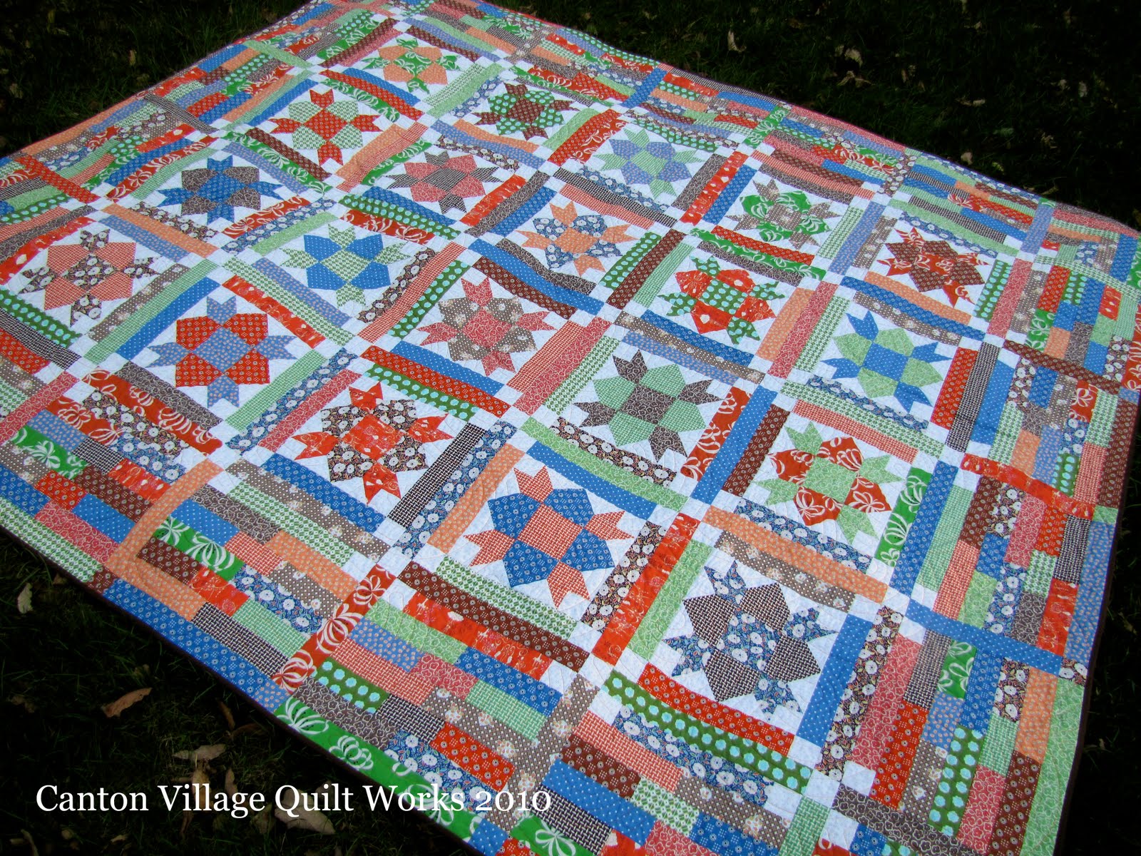 Canton Village Quilt Works Weathervane Quilt Finished!