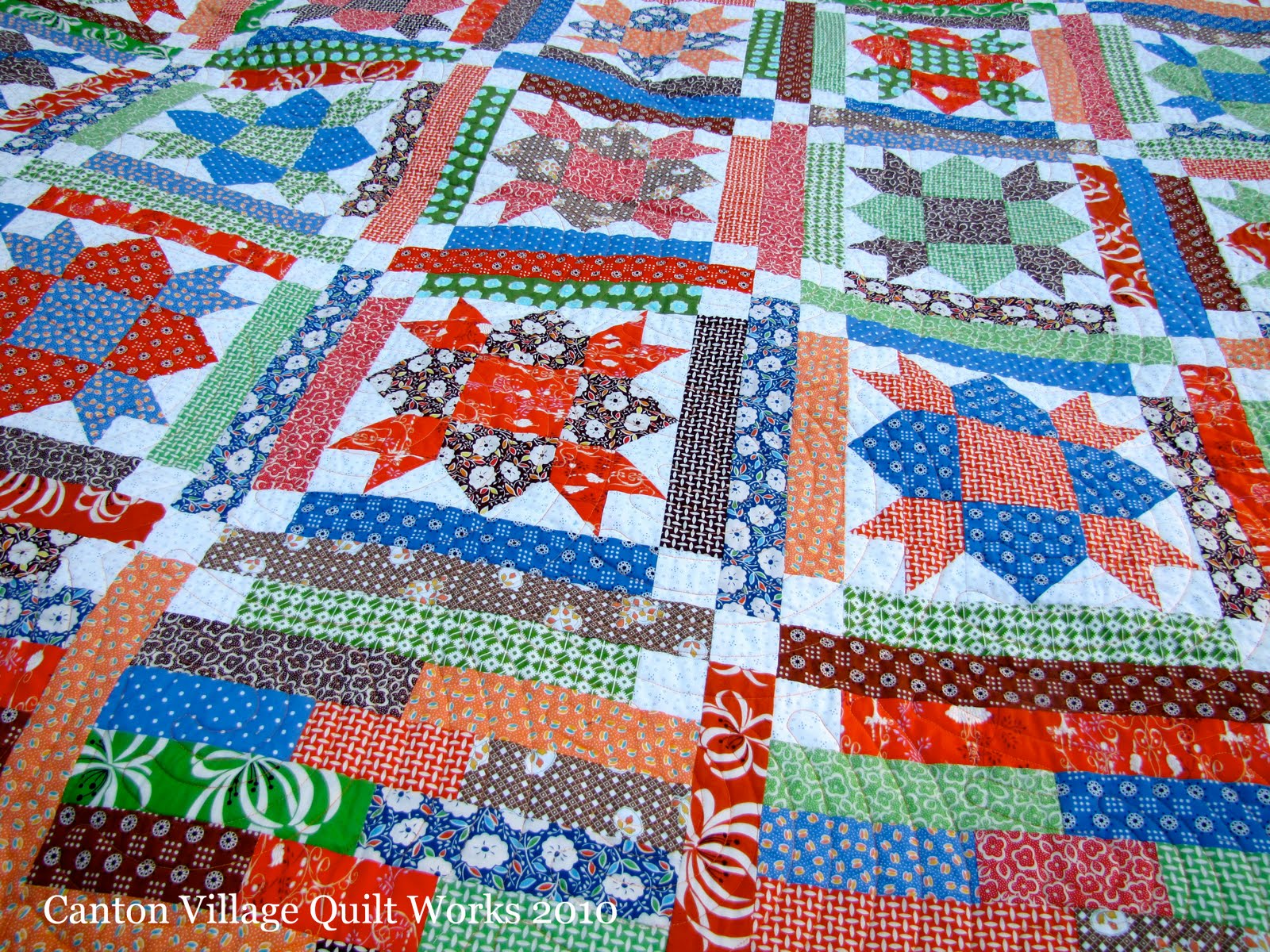 Canton Village Quilt Works Weathervane Quilt Finished!