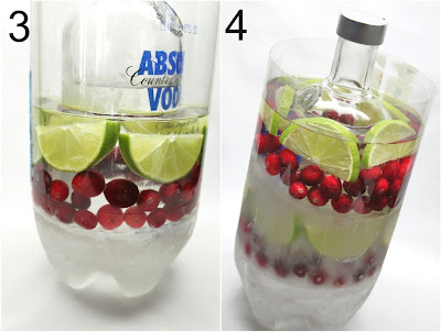  A cool idea to add a little decor to that holiday buffet and to add some color to your ho DIY ICE  BOTTLE COOLER!
