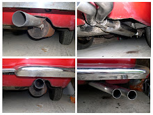 Old exhaust changed for correct Chrome exhaust