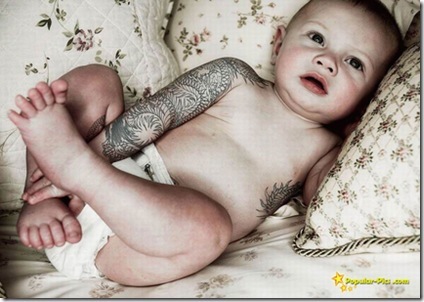 Kid foot tattoo. Foot Tattoos representing your children, are you have baby