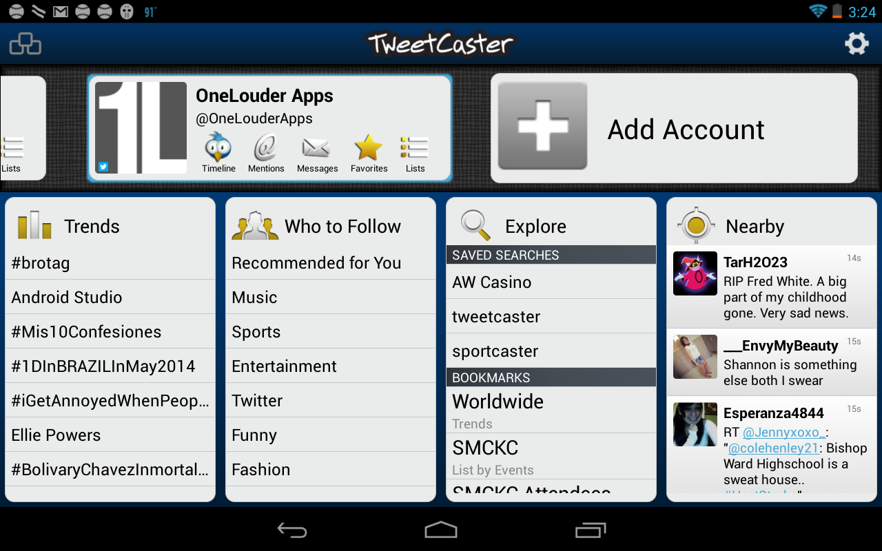 TweetCaster Pro for Twitter v6.7 Apk