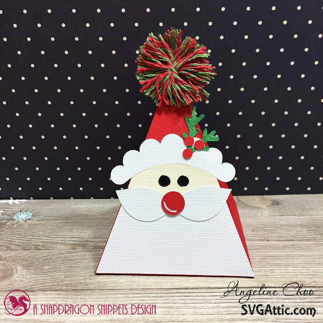 ScrappyScrappy: Ho Ho Holiday Santa Candy with SVG Attic #scrappyscrappy #svgattic #christmas #holiday #candydispenser #simplestories #santa #giftbox
