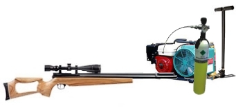 Rifles de aire de bombeo