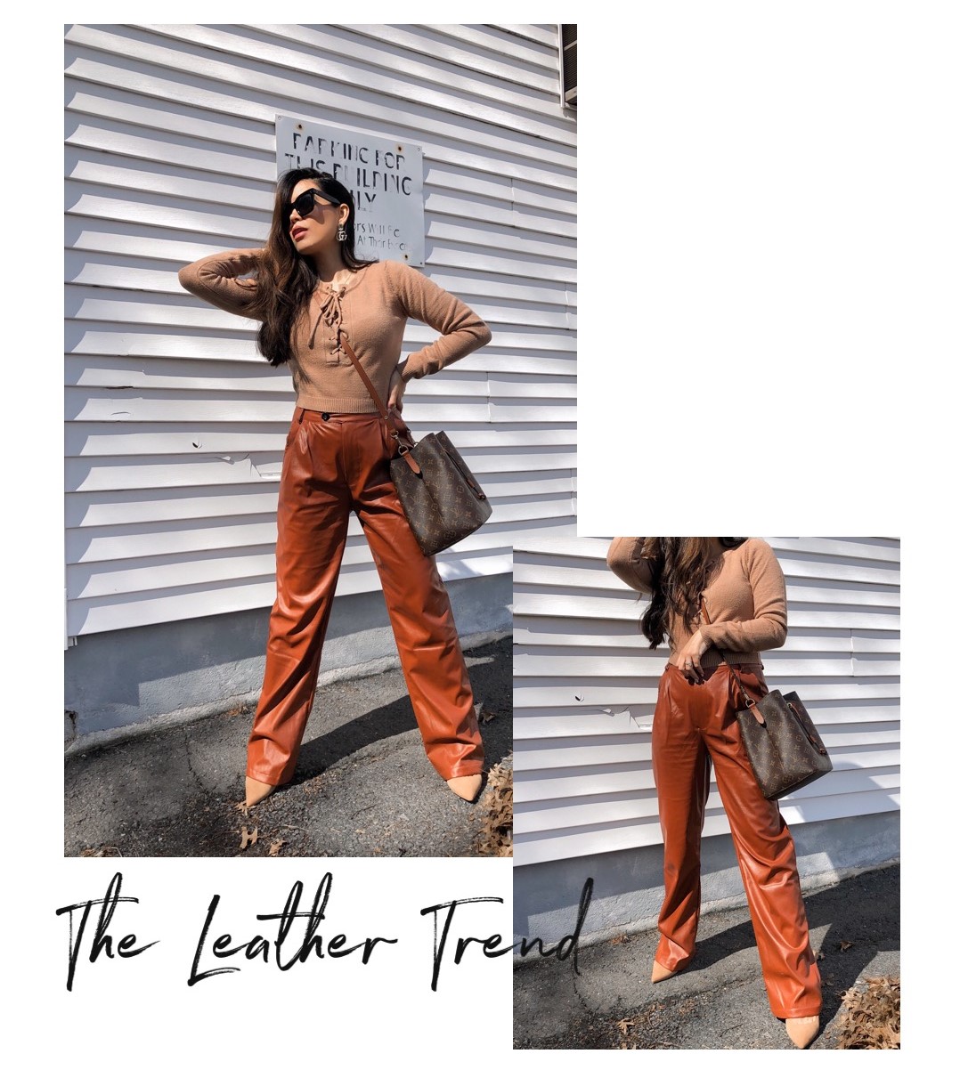 leather pants in spring