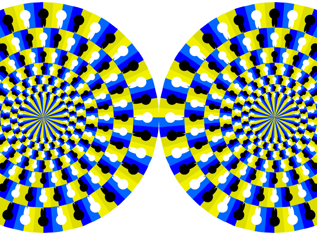 Движущиеся картинки для глаз. Акиоши Китаока. Вращающийся змей Акиоши Китаока. Оптические иллюзии. Иллюзия движения.