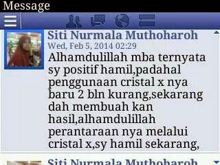 gambar testimoni pemakai crystal x