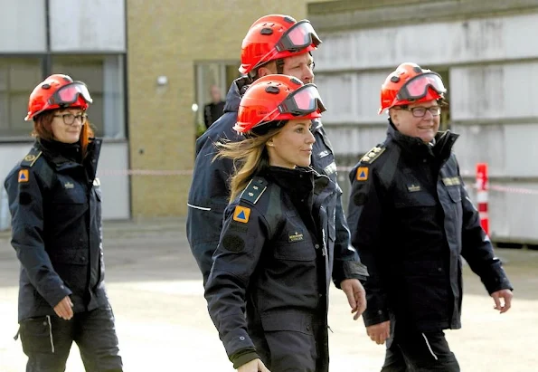 Princess Marie of Denmark visited the Danish Emergency Management Agency (DEMA)