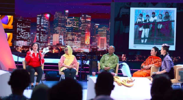 Menko Puan Hadiri Launching Program Rumah Pemilu