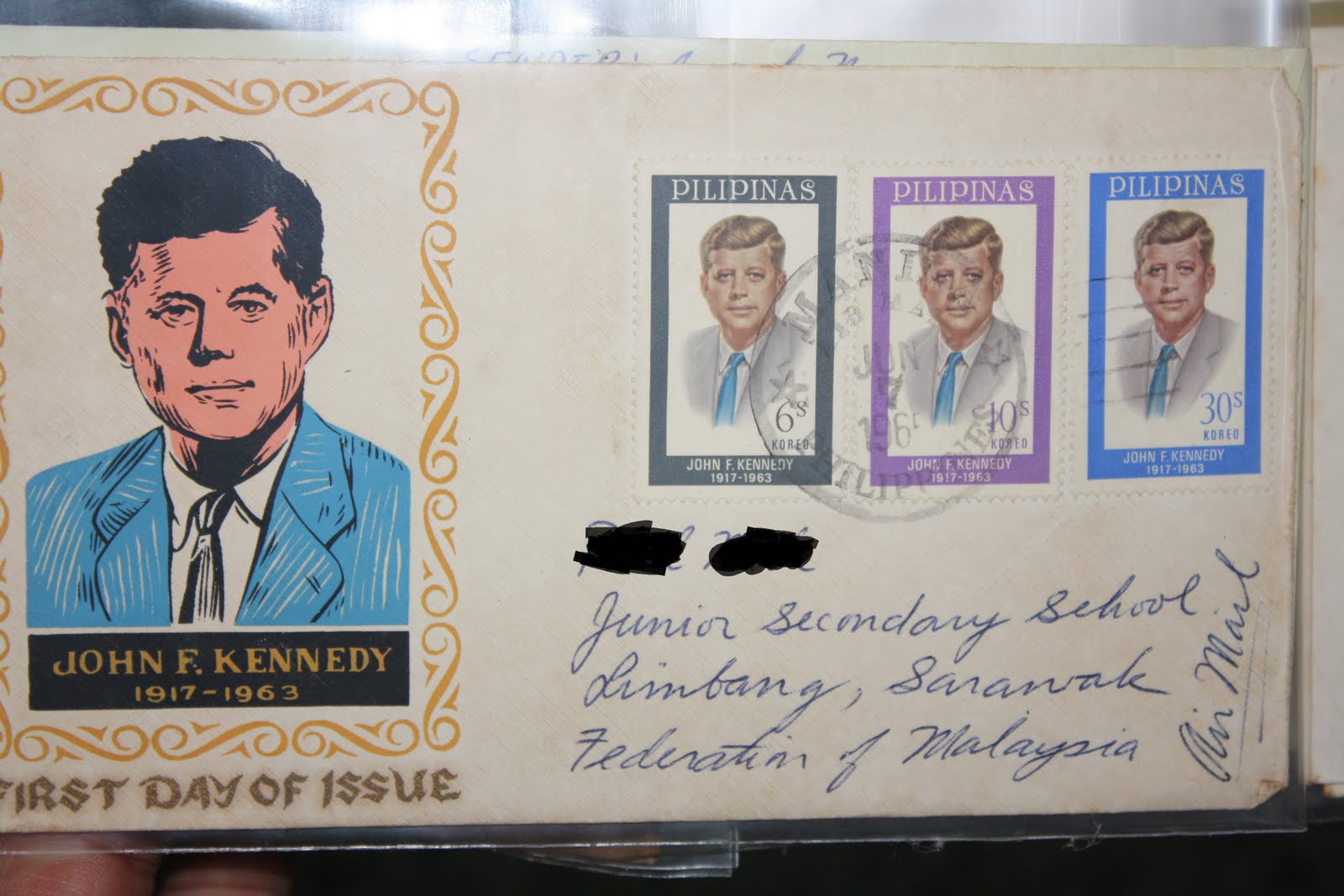 Stamps & Antique Store John f. kennedy 1963 pilipinas 1st day cover