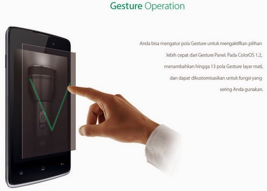 OPPO Yoyo dengan Gesture Operation OPPO Yoyo dengan Gesture Operation