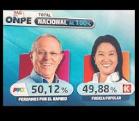 Unas elecciones muy cerrada, Kuczynski le gana a Fujimori elecciones en Perú