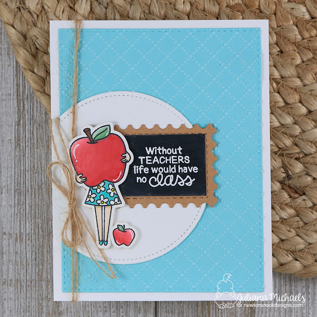 Teacher Appreciation Card by Juliana Michaels featuring Newton's Nook Designs Classy Teachers Stamp Set