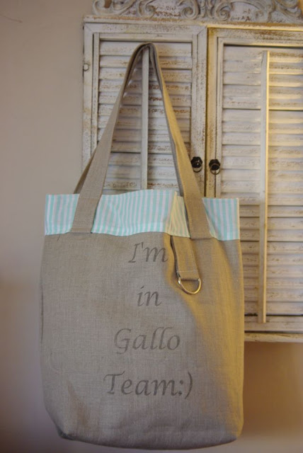 lniana torba, len na torbę, torba rękodzieło, torba z lnu, torba na zakupy, torba Gallo