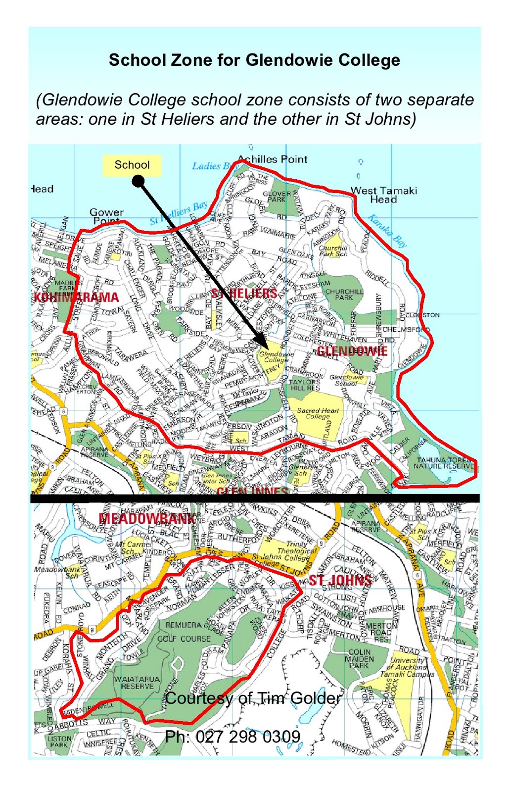 St Heliers Glendowie Mission Bay Kohimarama Orakei Real Estate School Zones