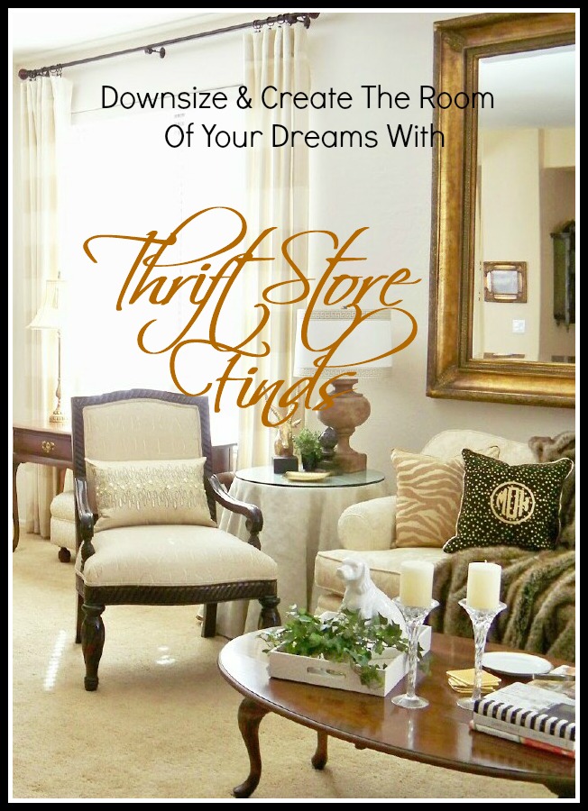 How To Downsize & Create Your Dream Room With Thrift Store Finds