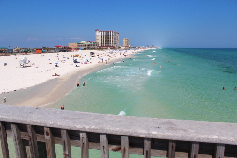 Love To Live In Pensacola Florida Family Fun Beach View Of Beautiful Beach At Pensacola From Gulf Pier