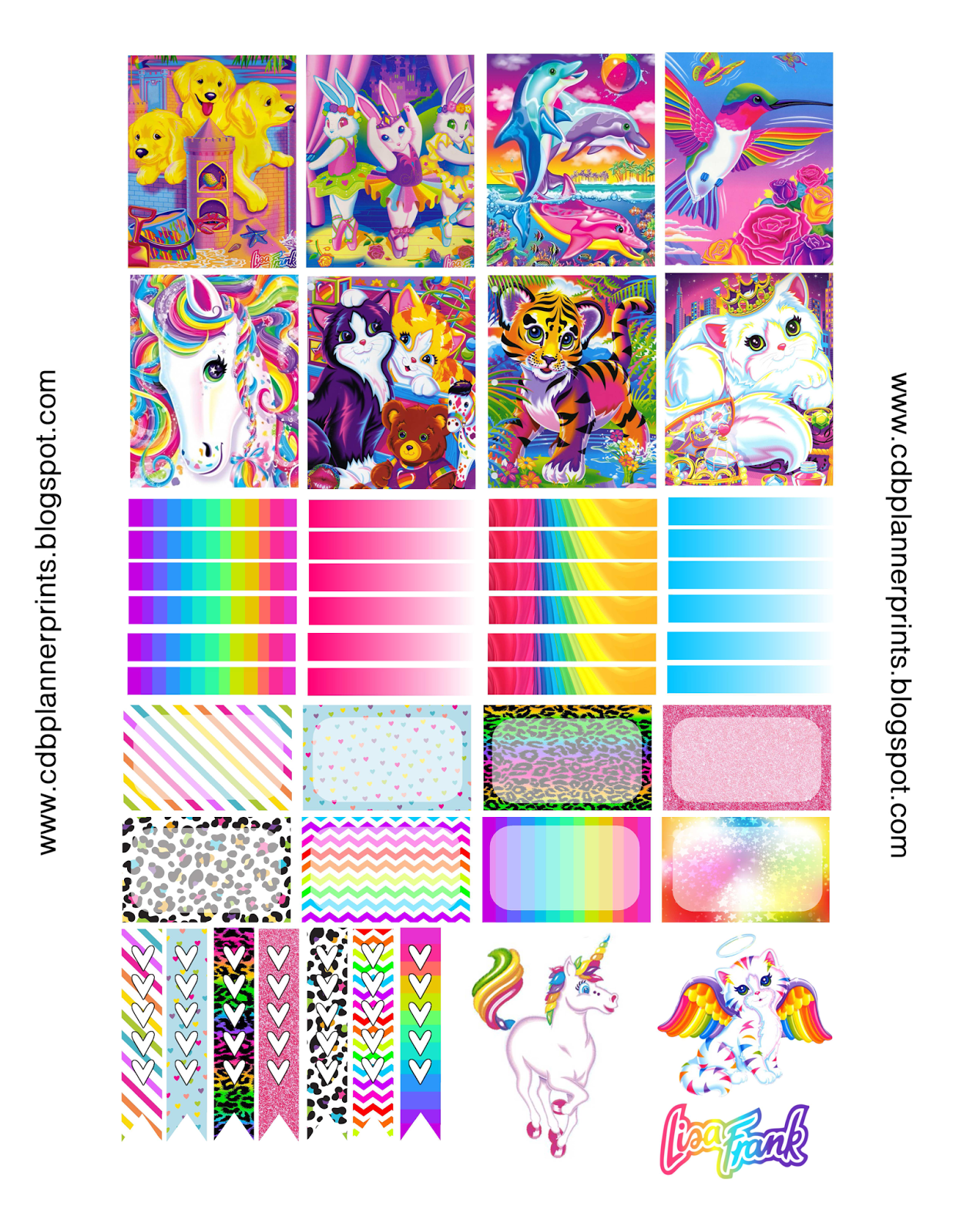 Lisa Frank Printables