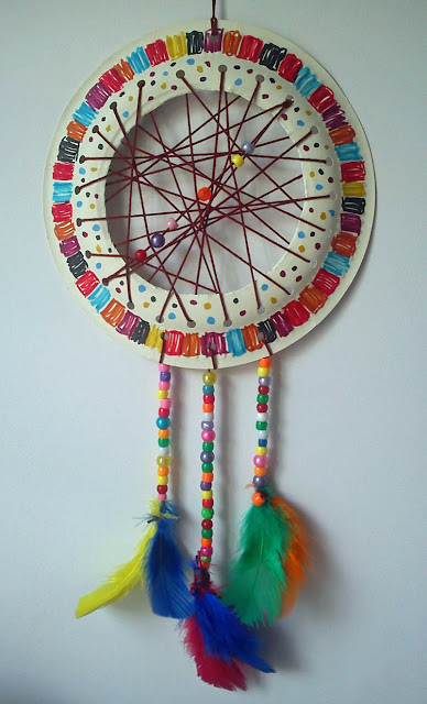 Craft and Activities for All Ages!: Paper Plate Dream Catcher Tutorial ...