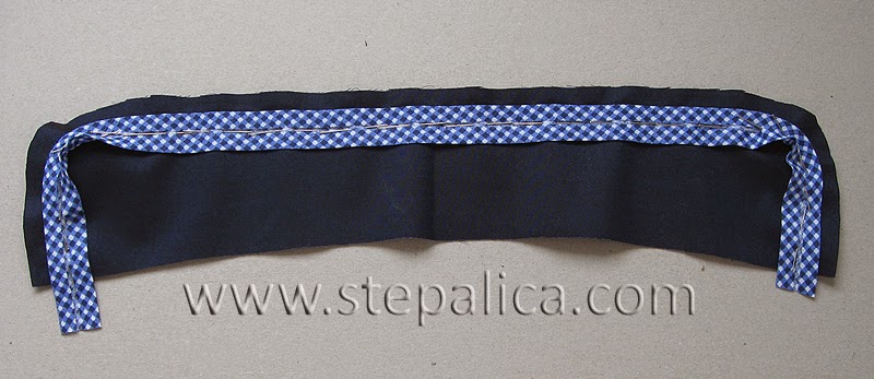 Štepalica: How to finish a shirt collar with a bias band