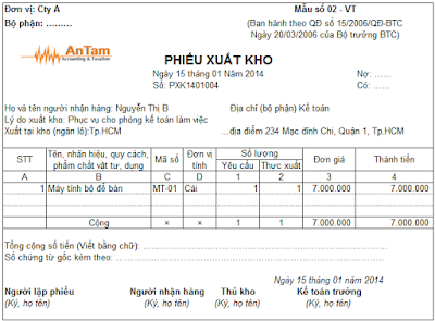 in ấn phiếu xuất kho 2 liên A4 in ấn phiếu xuất kho 2 liên A4