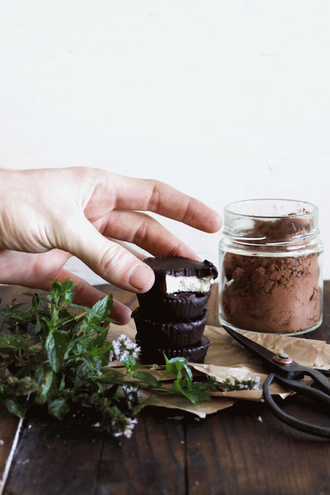 This Rawsome Vegan Life CHOCOLATE COCONUT PEPPERMINT BITES