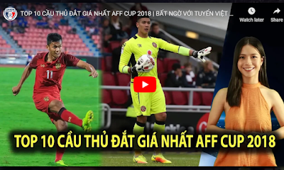 Top 10 cầu thủ đắt giá nhất AFF Cup 2018 và những bất ngờ tuyển Việt Nam Top 10 cầu thủ đắt giá nhất AFF Cup 2018 và những bất ngờ tuyển Việt Nam