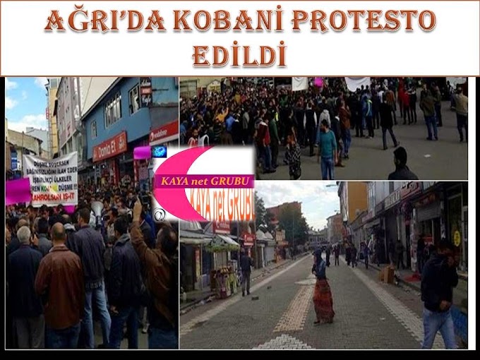 AĞRI ve Doğubeyazı'ta ''İŞİD Protestosu''