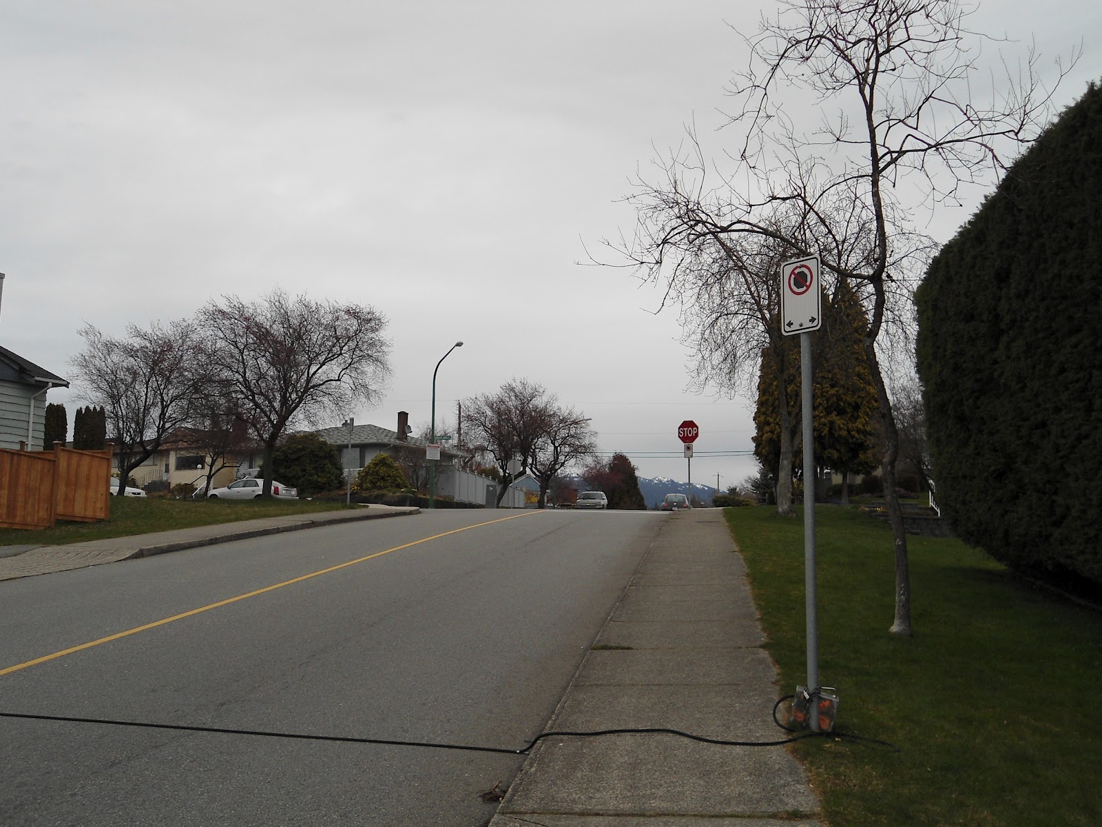 Brentwood Station Traffic Counters on Brentlawn Drive