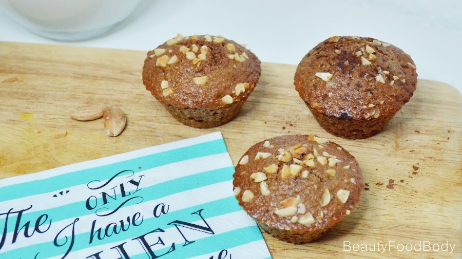 receta fit muffins espelta integral frutos secos fitness healthy