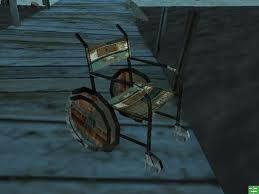 Rusty Wheel Chair(Kursi roda berkarat)