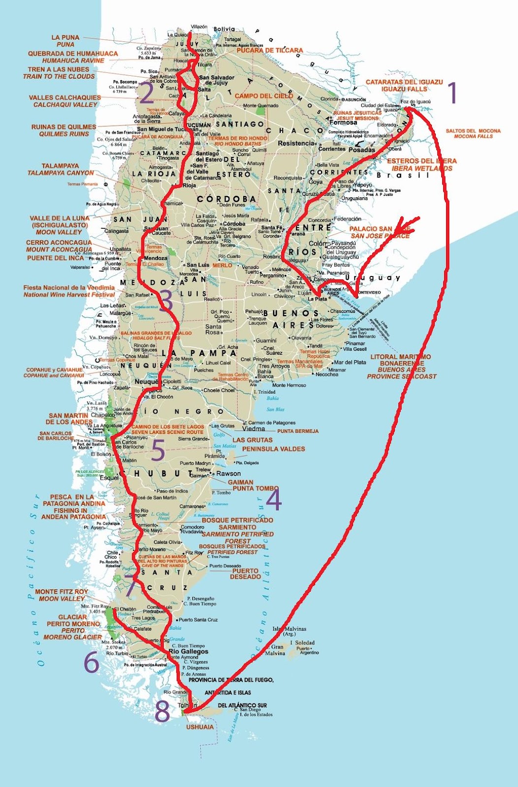 PZ C: mapa argentina