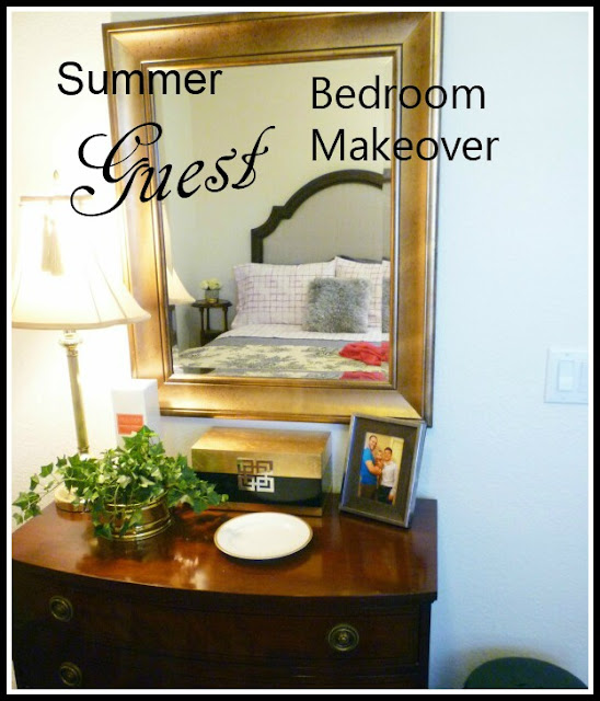 When A Guest Needs An Office - Summer Guest Bedroom Redo