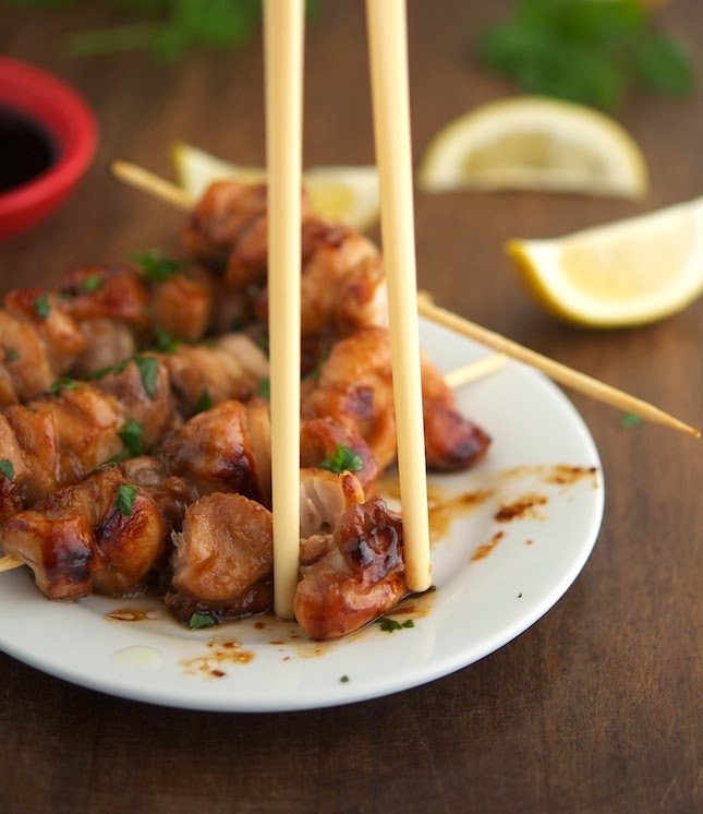 The Iron You Teriyaki Glazed Chicken Kebabs