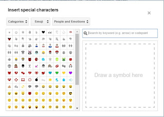 Fitur Baru Blogger Pada Posting Editor Untuk Memasukkan Karakter Spesial (Symbol, Emoji, Dll)