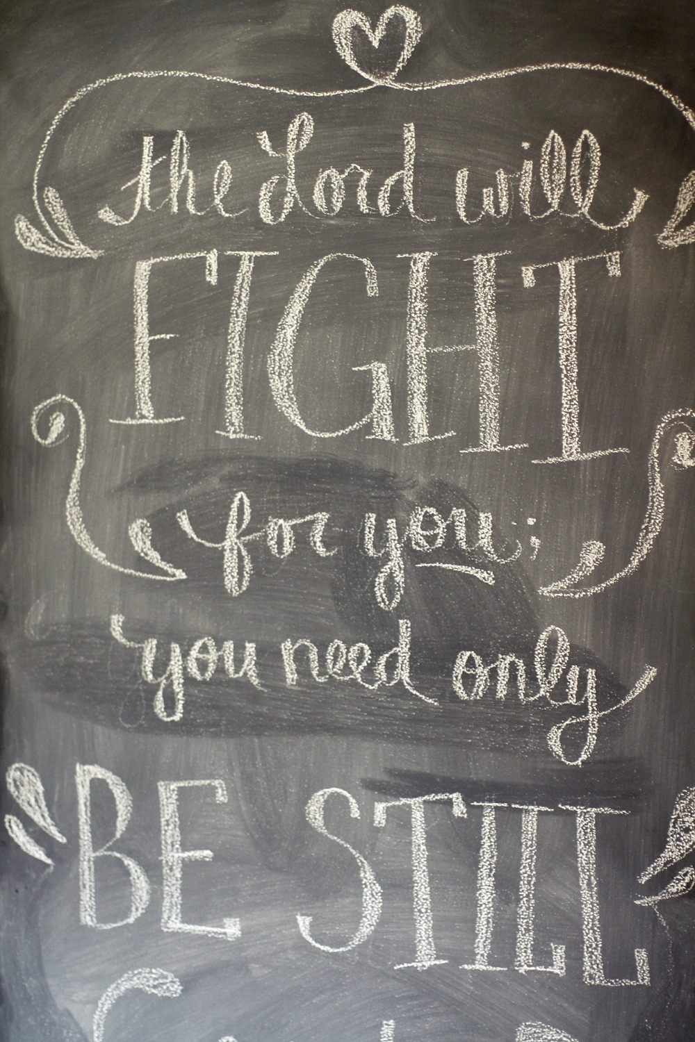 Nestled: Chalkboard Verse
