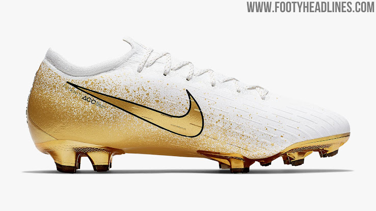 nike vapor cleats white and gold
