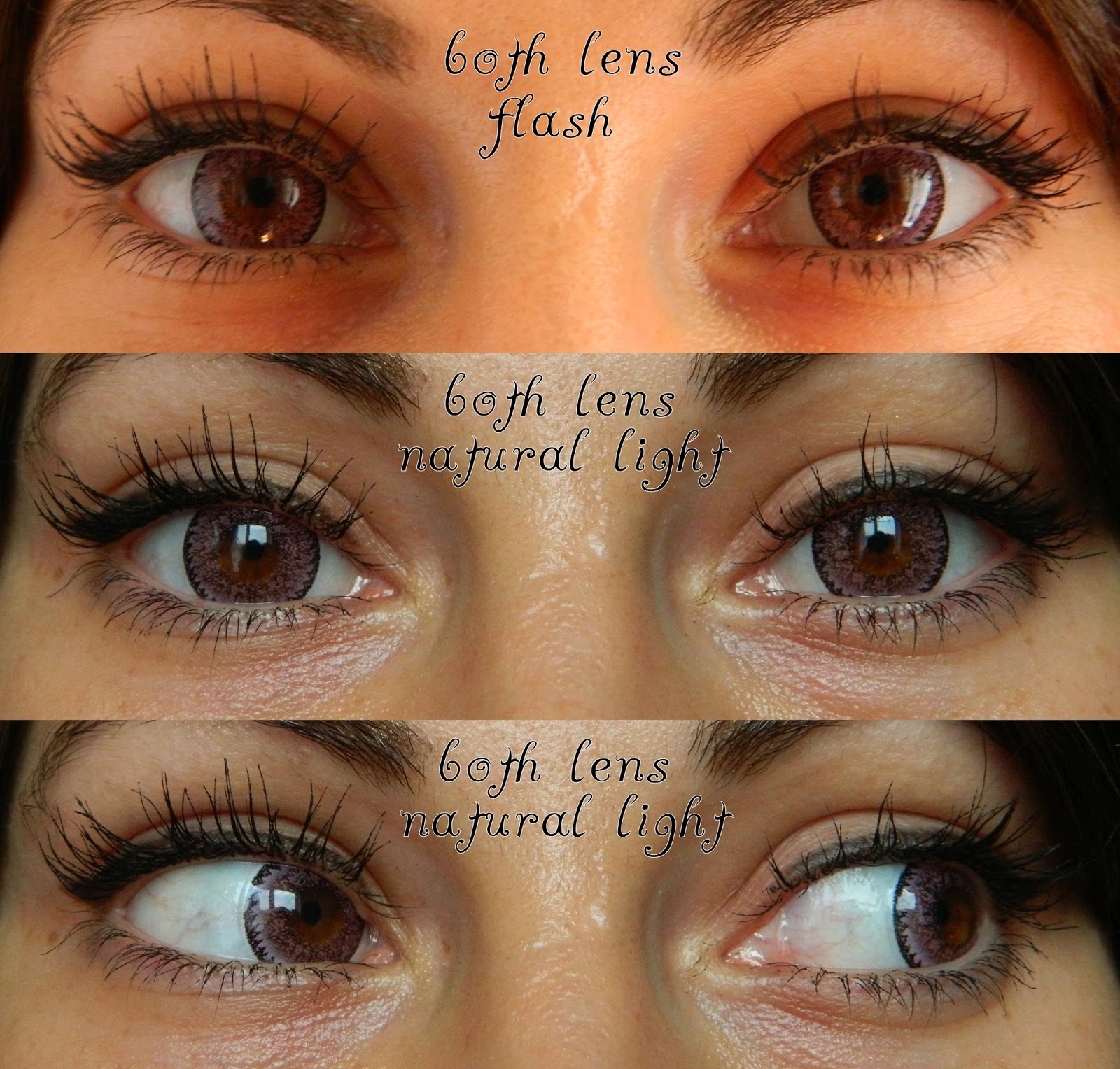 Pink contact lenses Geo coloured lenses review Color Me RED by