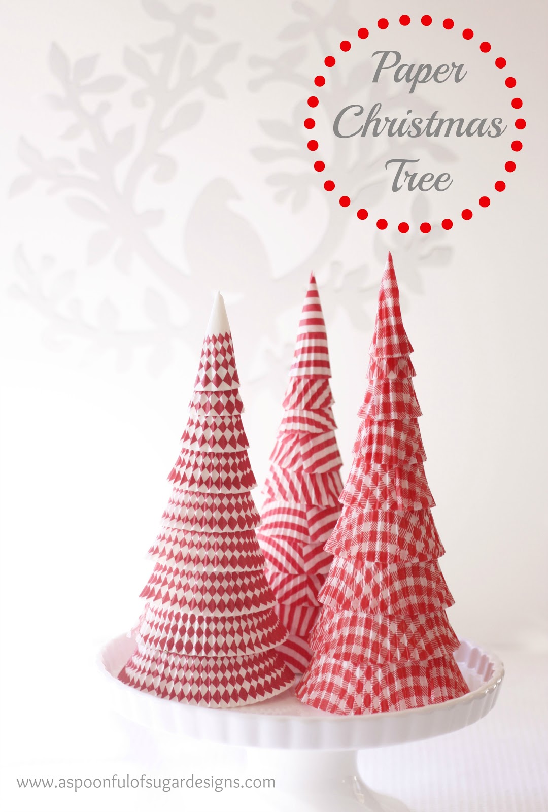 Paper Christmas Tree - A Spoonful of Sugar
