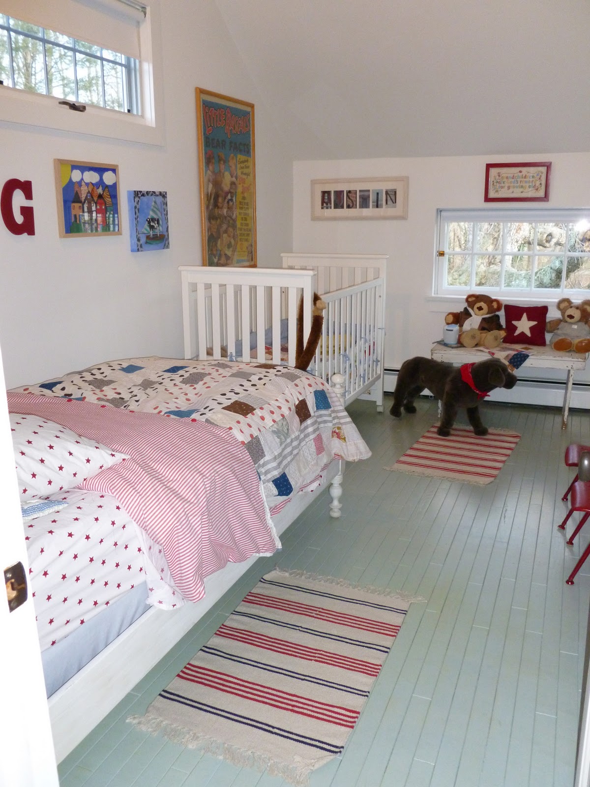 james johansen painted floor / jalbert nursery