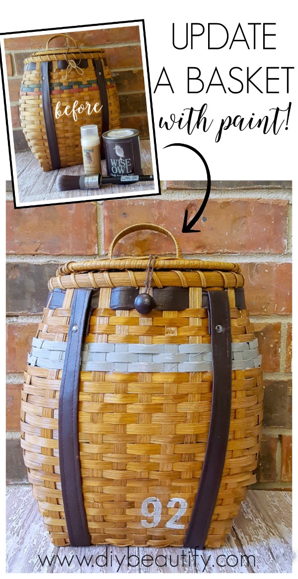 How to Update a Basket with Paint DIY beautify
