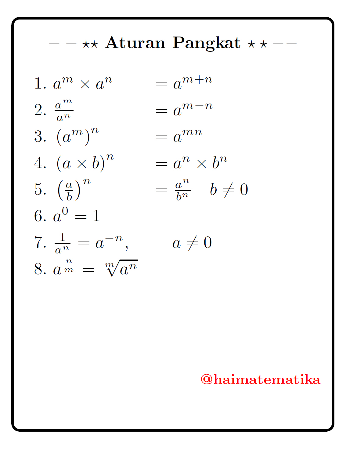 13++ Contoh soal materi pangkat akar info