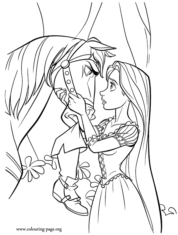 Rapunzel Coloring Pages Minister Coloring