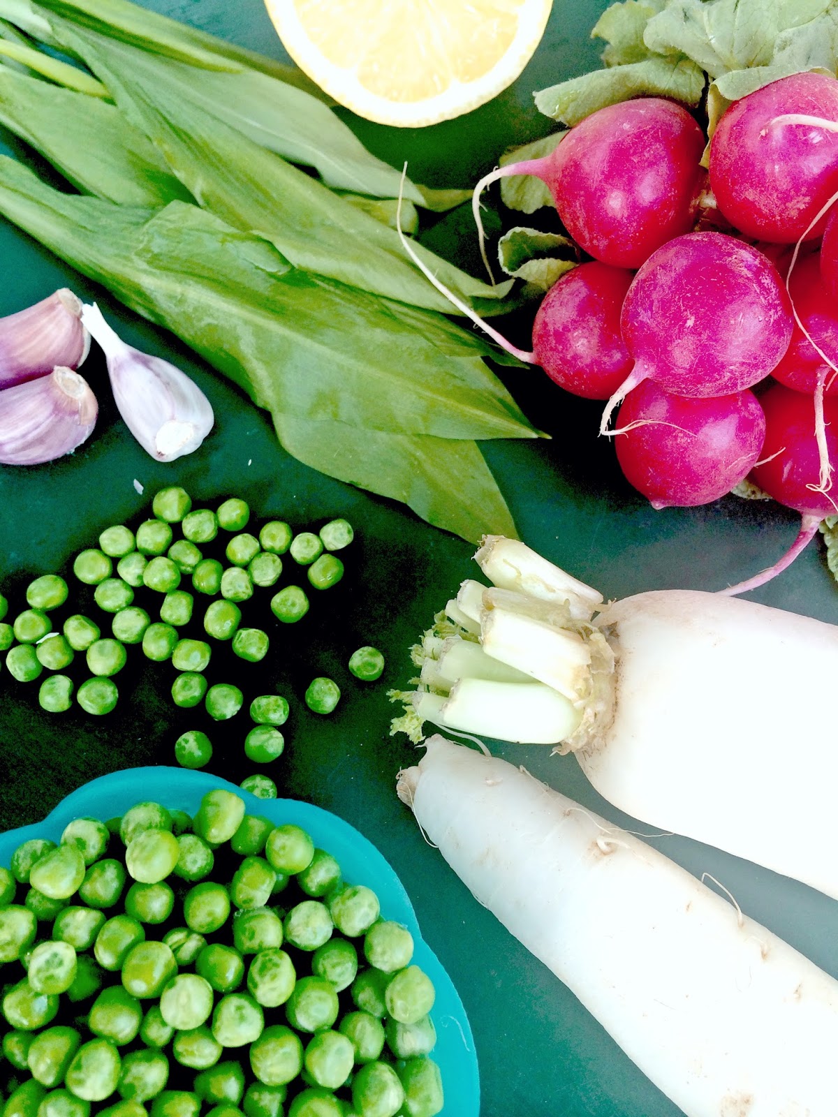 Passionately Raw! Healthy Radish Stacks with Pea and Wild Garlic Cream