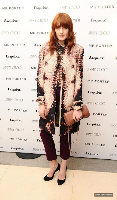 Florence Welch in GH, at Mr Porter party in London